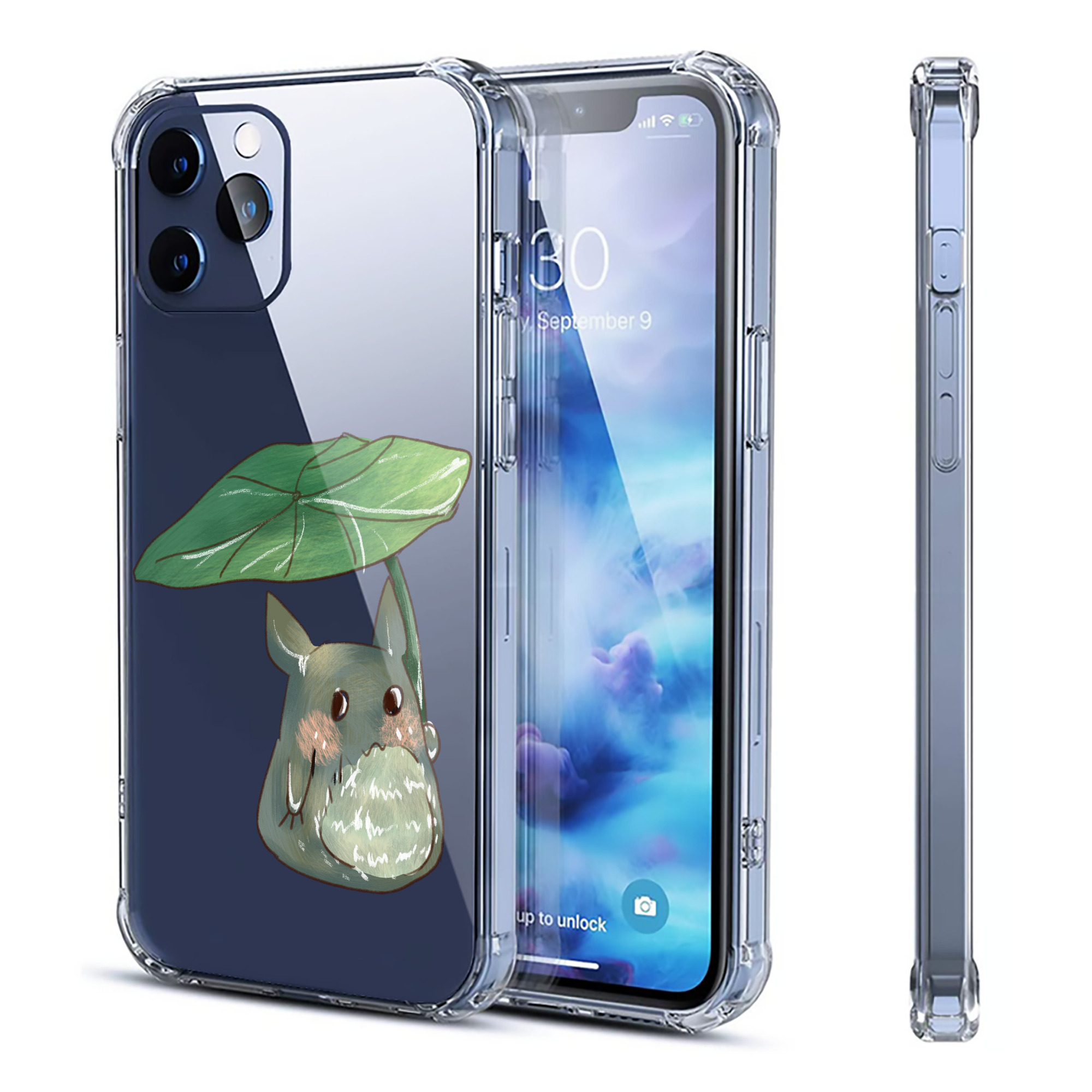 （画像用） となりのトトロ 草壁メイ 草壁サツキ My Neighbor Totoro Satsuki Kusakabe Mei Kusakabe 【iPhone 12シリーズ対応】透明スマホケース（クリアソフトケース）
